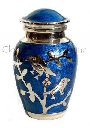Blessing Silver Birds Small Keepsake Urn