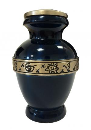 Beautiful Small Cambridge Sapphire Keepsake Cremation Urn For  Ashes