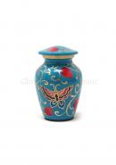 Floral Butterflies Keepsake Cremation Urn for Ashes