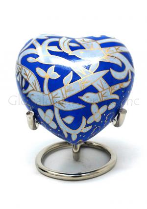 Flying Bird Heart Keepsake Funeral Urn