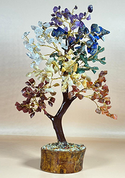 Chakra Gemstone Tree, 7 Chakra Crystal Tree w...
