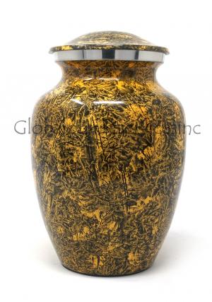 Natural Punga Colour Aluminium Medium Cremation Urn for Ashes.