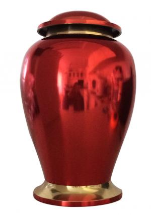 Beautiful Reading Ruby Large Brass  Adult Funeral Urn For Ashes