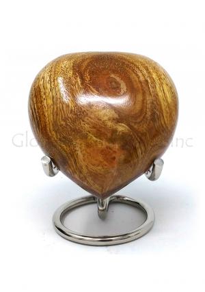 Wooden Heart Keepsake Urn for Funeral Human Ashes