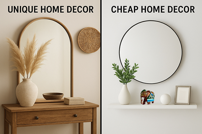 Unique Home Decor vs. Cheap Home Decor